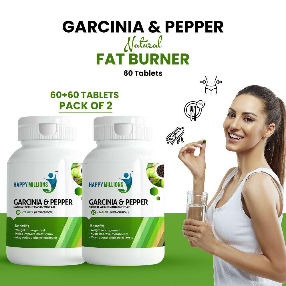 HappyMillions Garcinia & Pepper Weight Loss Tablets