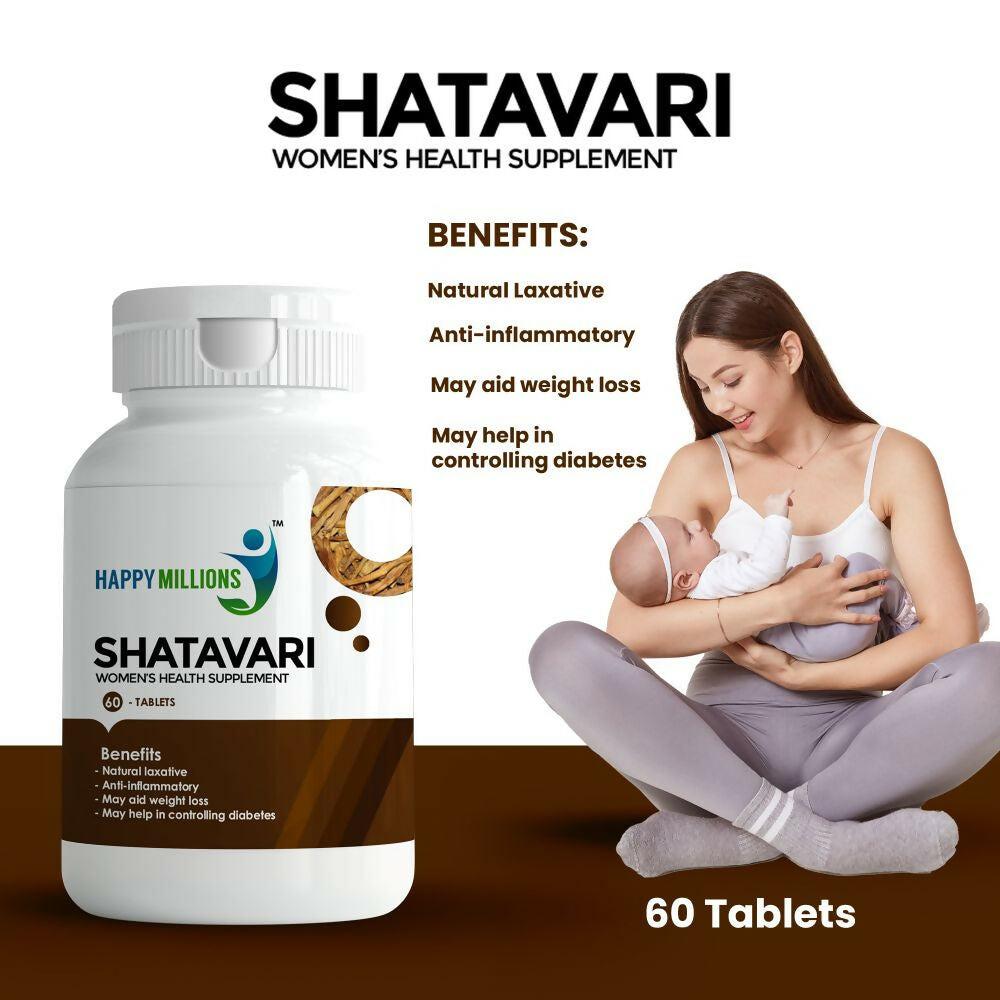 HappyMillions Shatavari Tablets