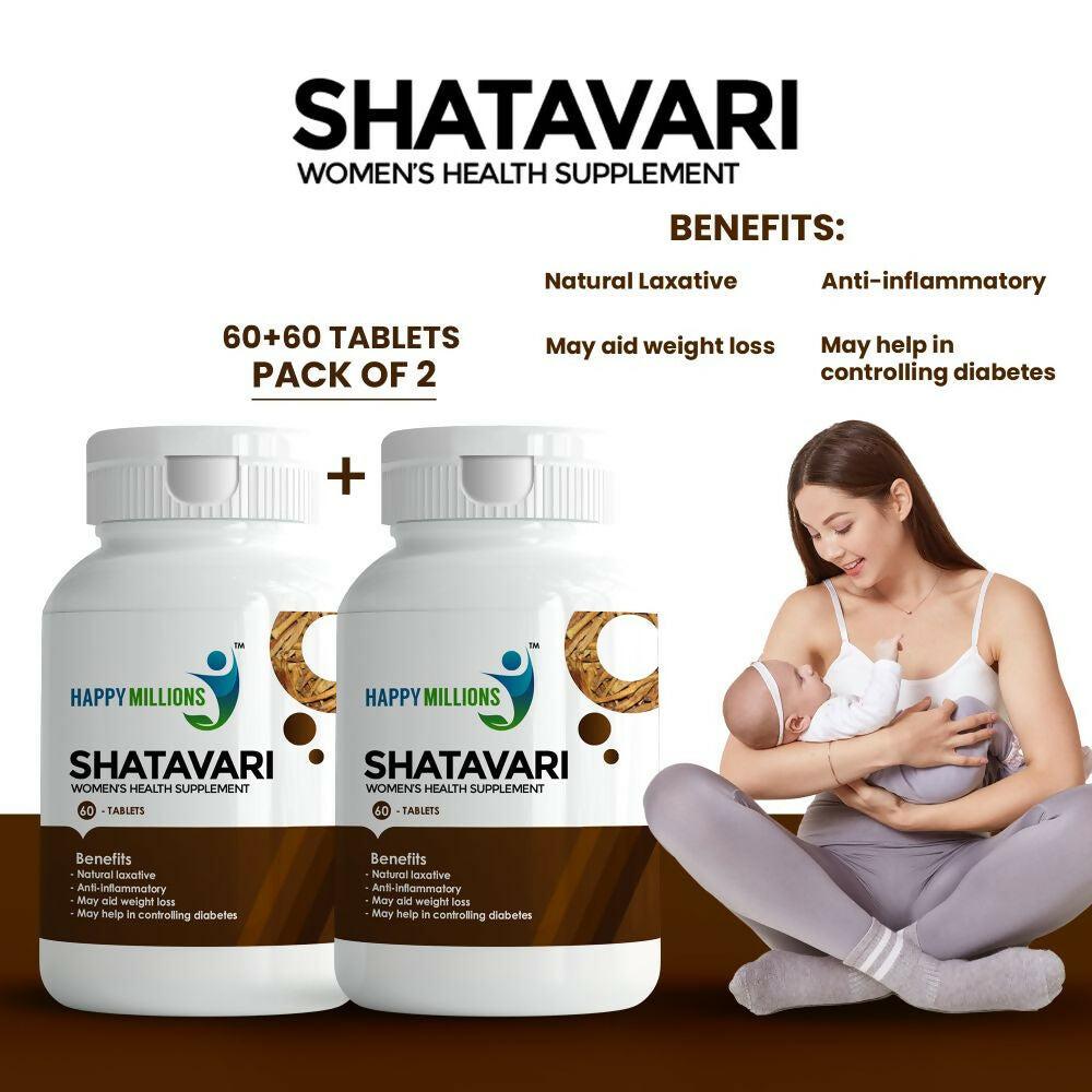 HappyMillions Shatavari Tablets