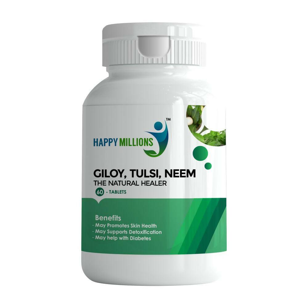 HappyMillions Giloy Tulsi Neem Tablets