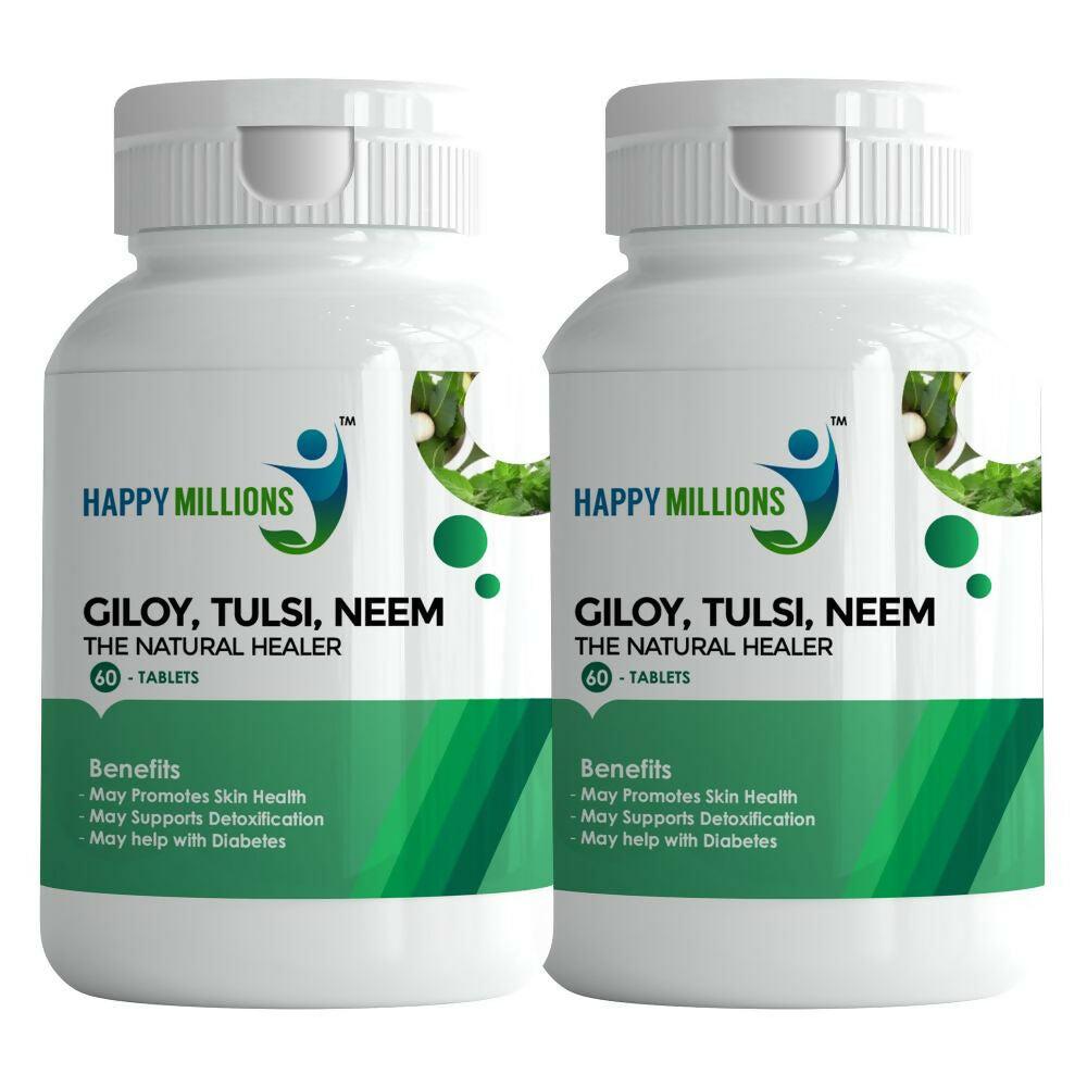 HappyMillions Giloy Tulsi Neem Tablets