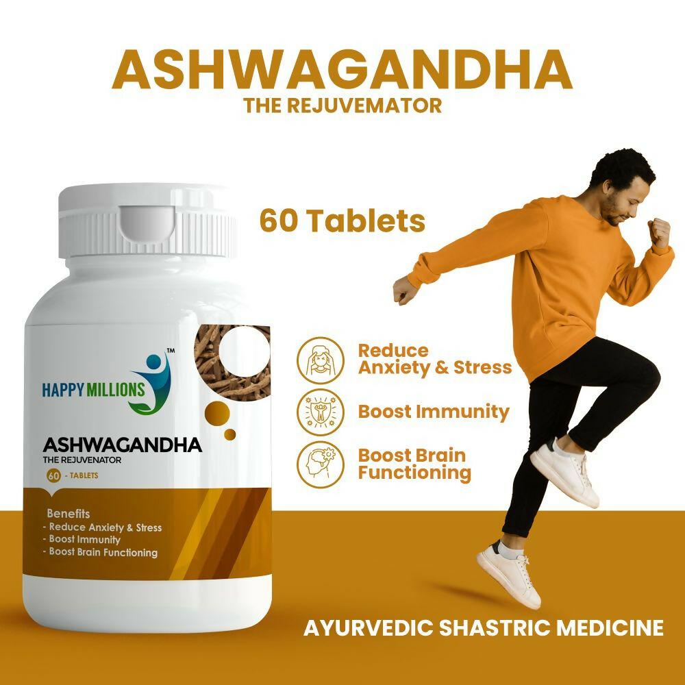 HappyMillions Ayurvedic Ashwagandha Tablets