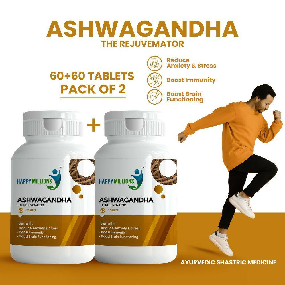 HappyMillions Ayurvedic Ashwagandha Tablets