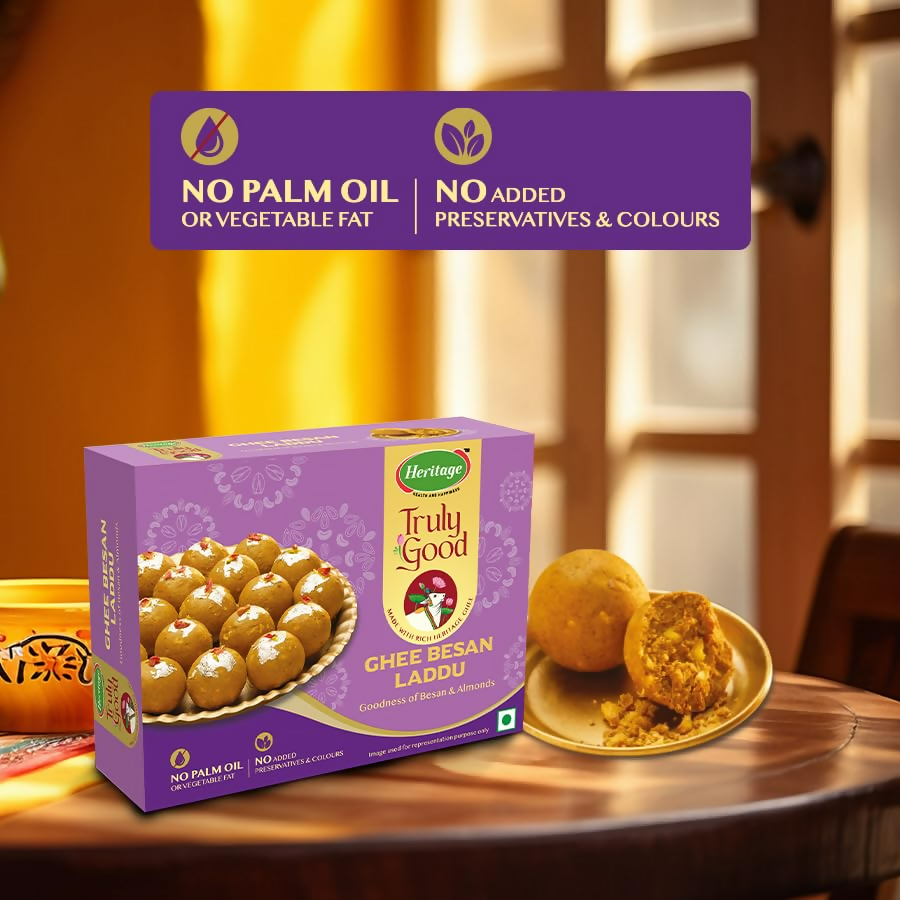 Heritage Pure Ghee Besan Laddu