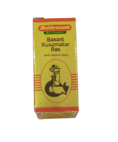 Baidyanath Basant Kusumakar Ras (with Gold, Silver & Pearl)