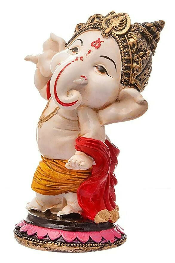 Dequera Polyresin Eco Friendly Lord Ganesha Ganpati Idol