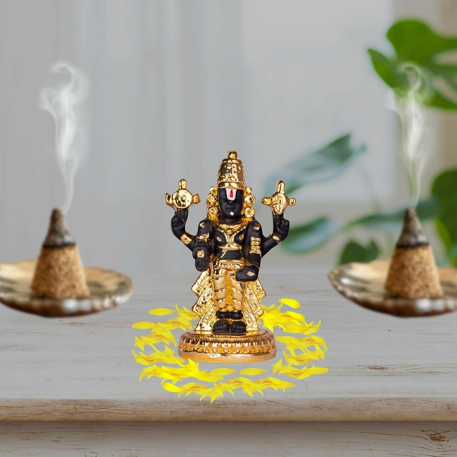 House Of Wemy 24k Gold Plated Premium Balaji Statue