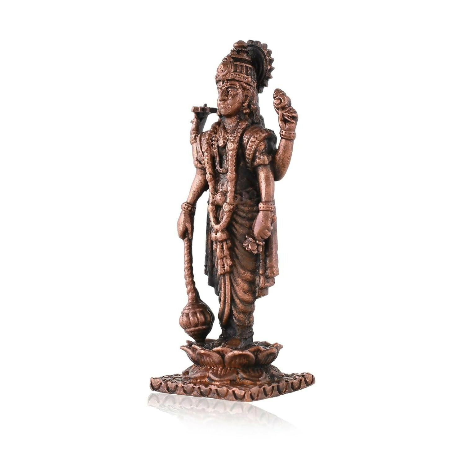 Craftvatika Copper Vishnu Idol