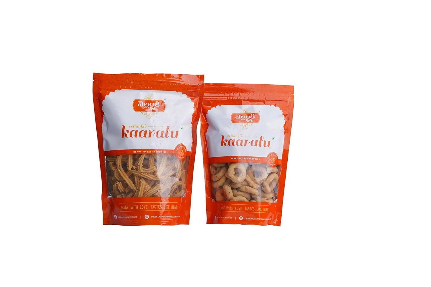 Vellanki Foods Andhra Snacks Combo - Muruku (500 gm), Chegodi (500 gm)