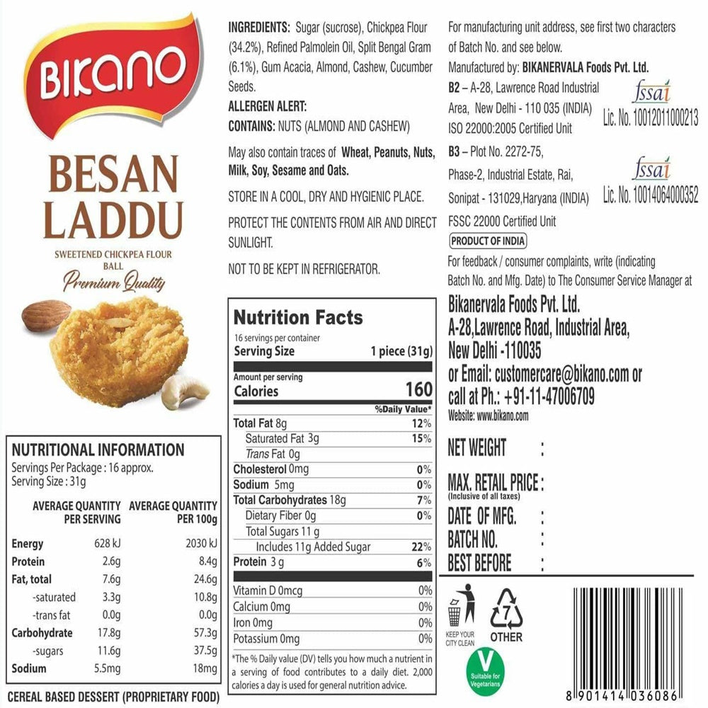 Bikano Besan Laddoo