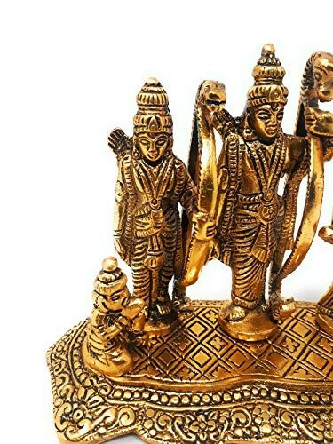 Giftnagri Lord Ram Darbar Idol Metal Showpiece Hindu Religious Idols