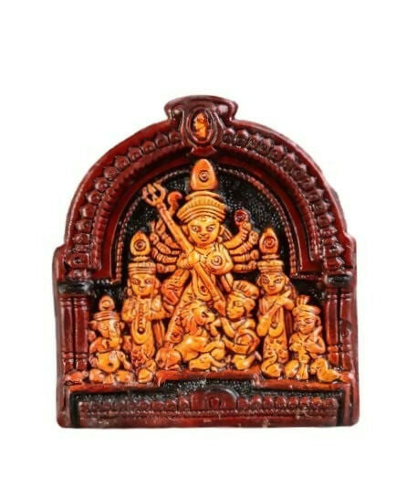 Haus Fabula Handcrafted Terracotta Goddess Durga Idol