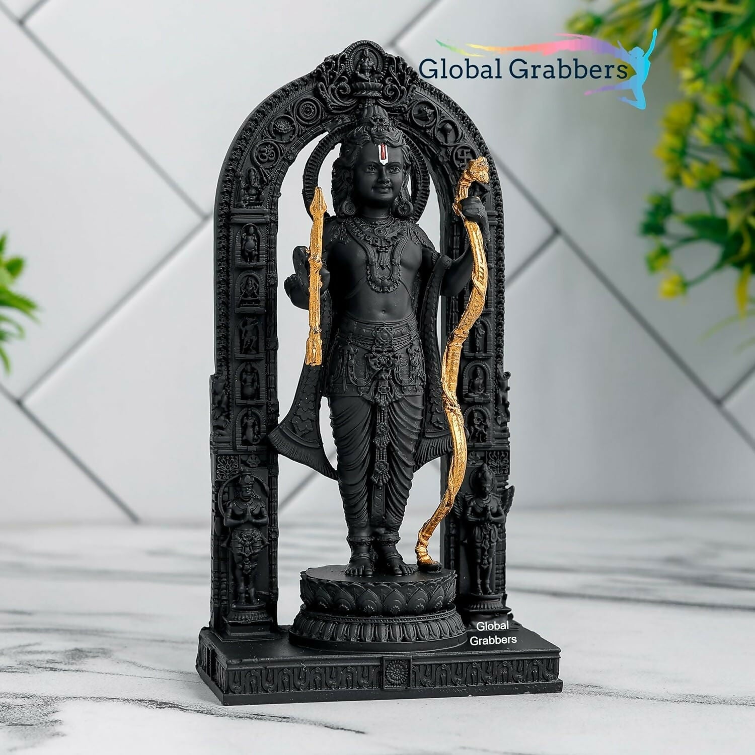 Global Grabbers Polyresin 3D Ram Lalla Ayodhya Idol