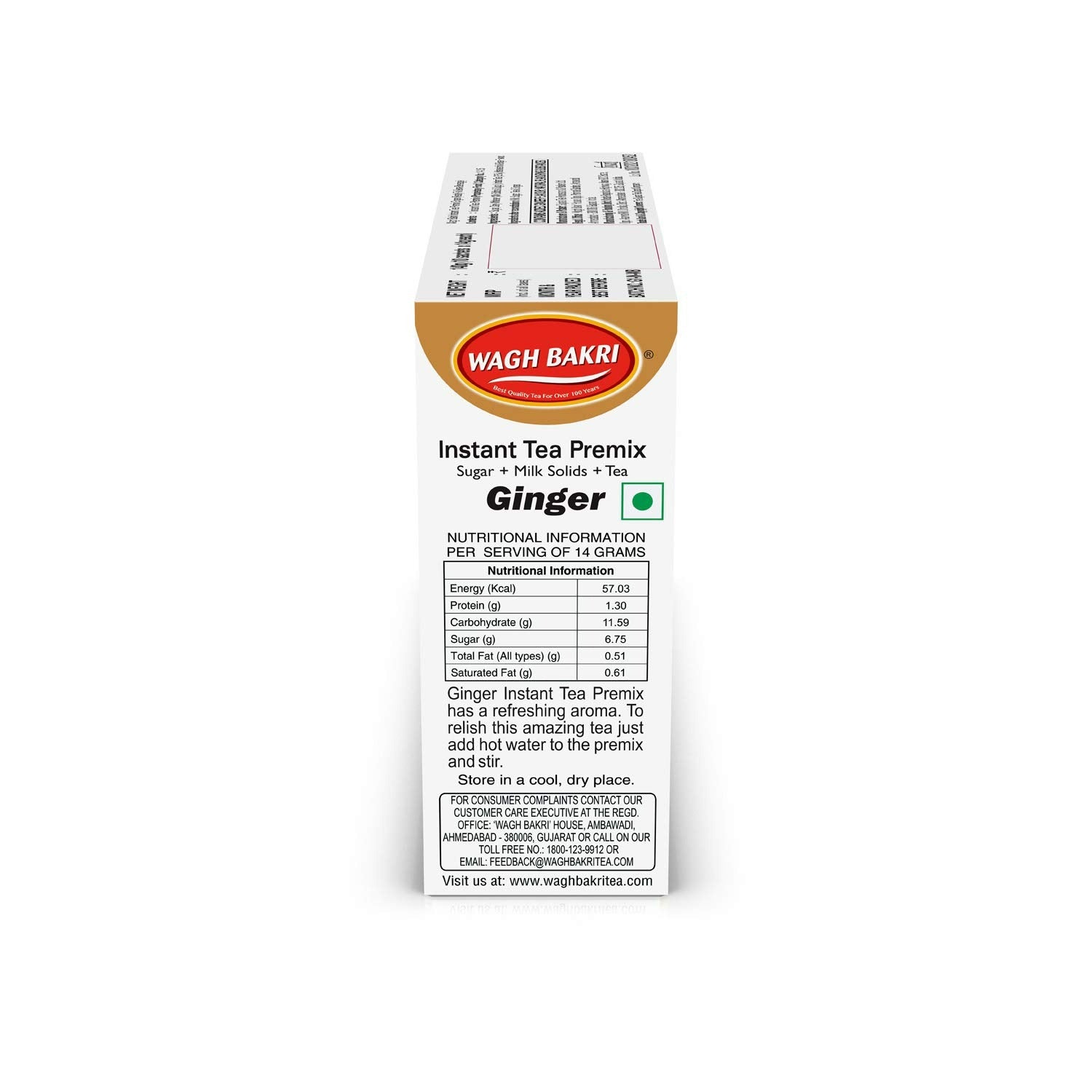 Wagh Bakri Instant Premix Ginger Tea (140 gm)