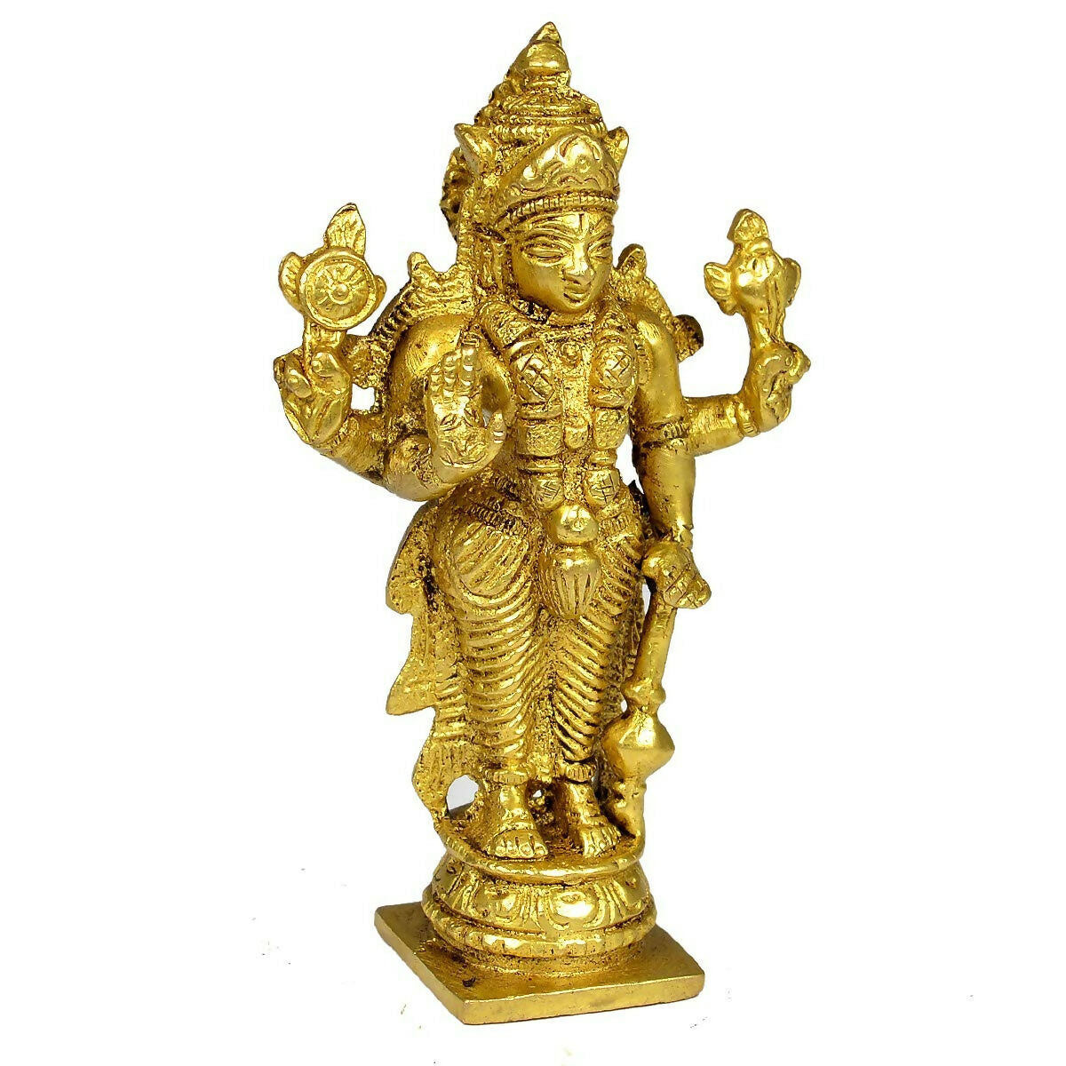 Reiki Crystal Products Pure Brass Vishnu Idol