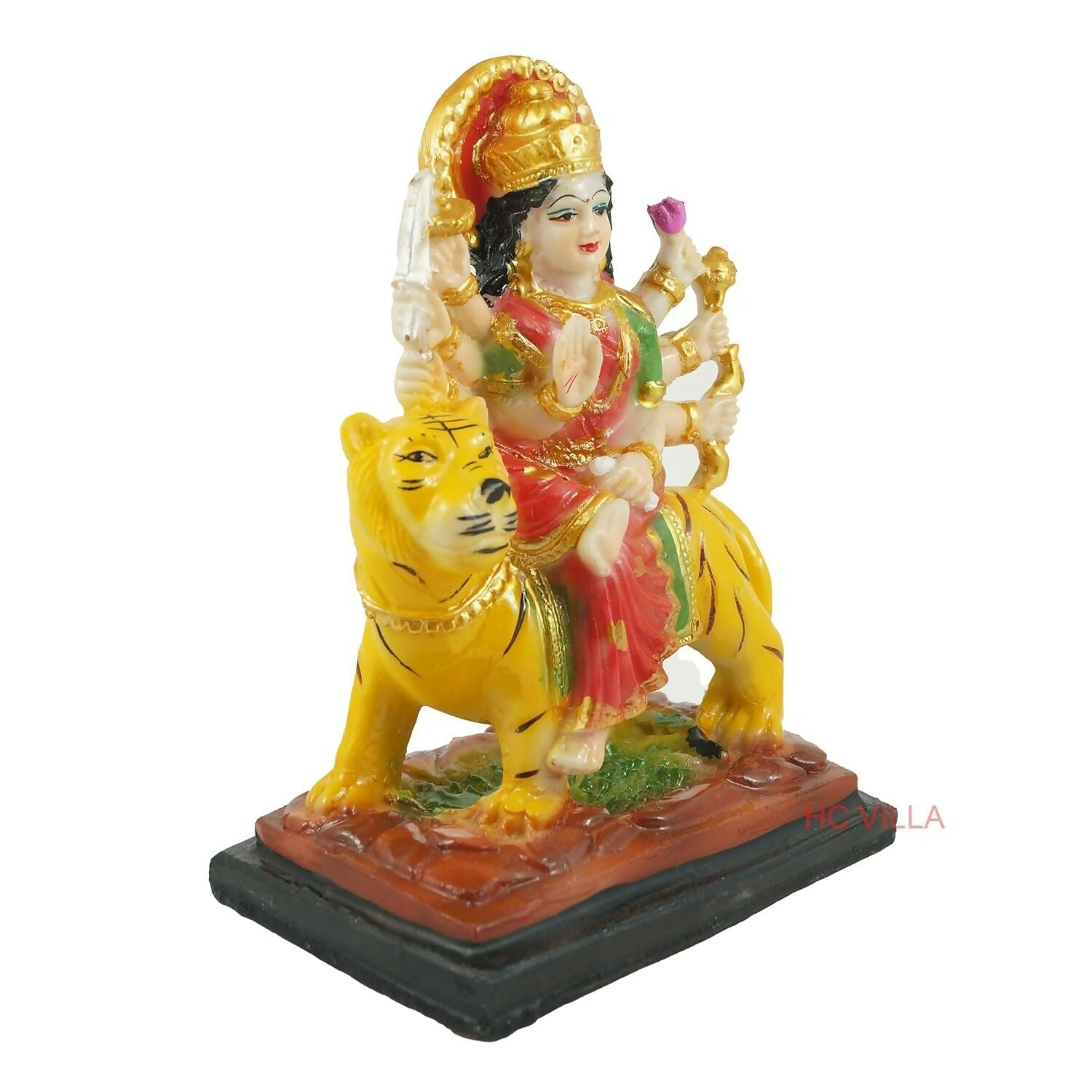 Hc Villa Polyresin Sherawali Mata Durga Maa Murti Statue