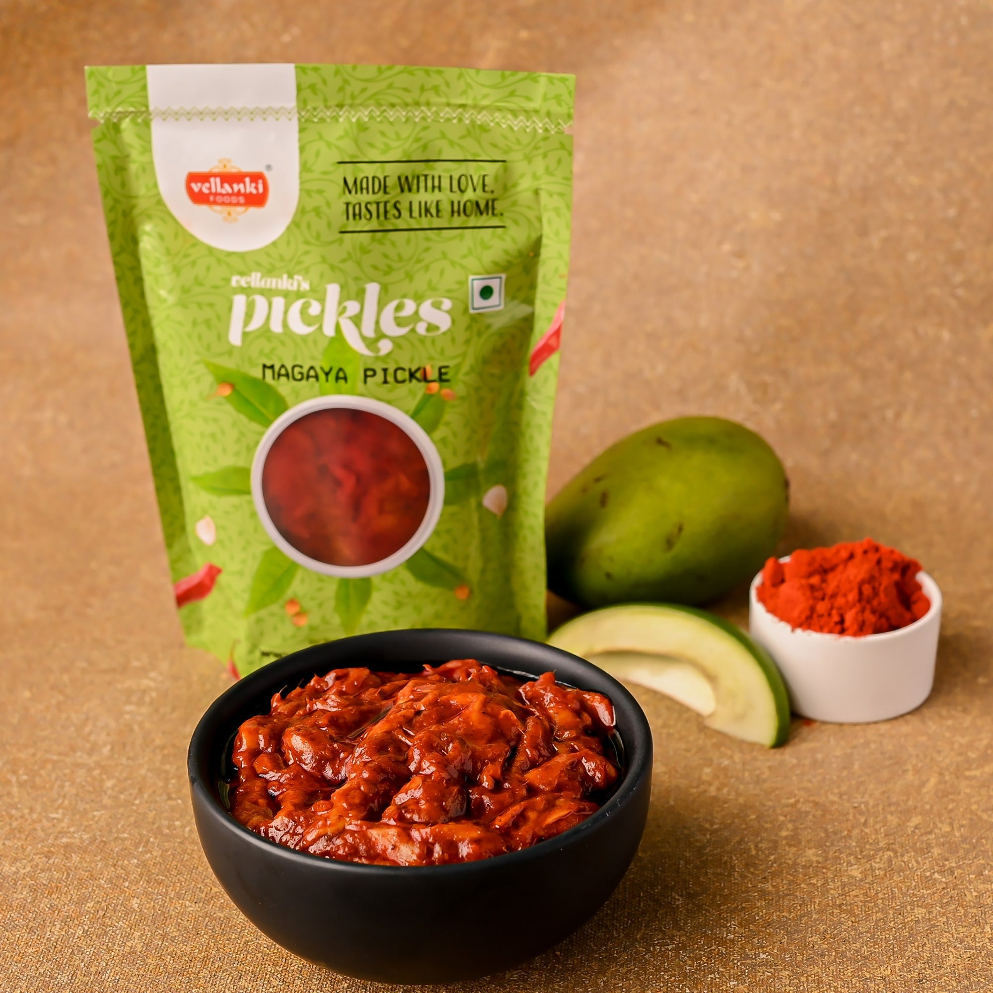 Vellanki Foods - Dried Mango Pickle / Sukhe Aam Ka Achaar / Magaya Pickle