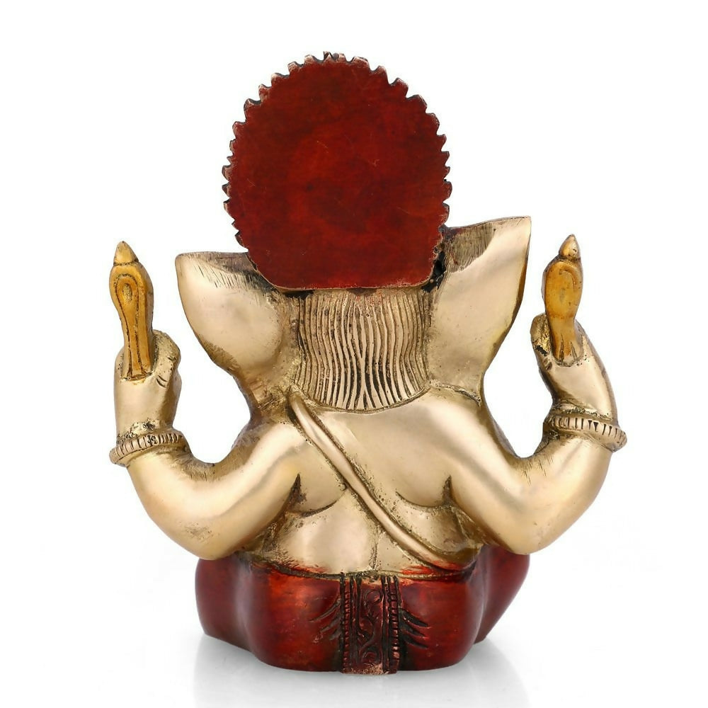 Collectible India Brass Ganesh Ganesha Murti Idol