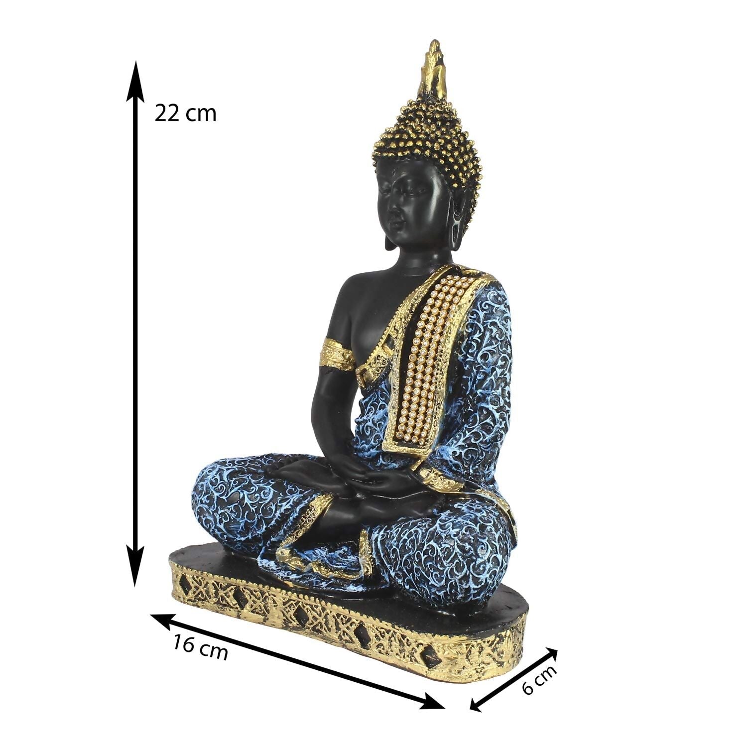 eCraftIndia Buddha Showpiece - Blue