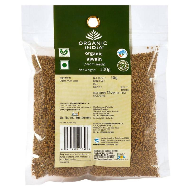 Organic India Organic Ajwain (Carom Seeds)