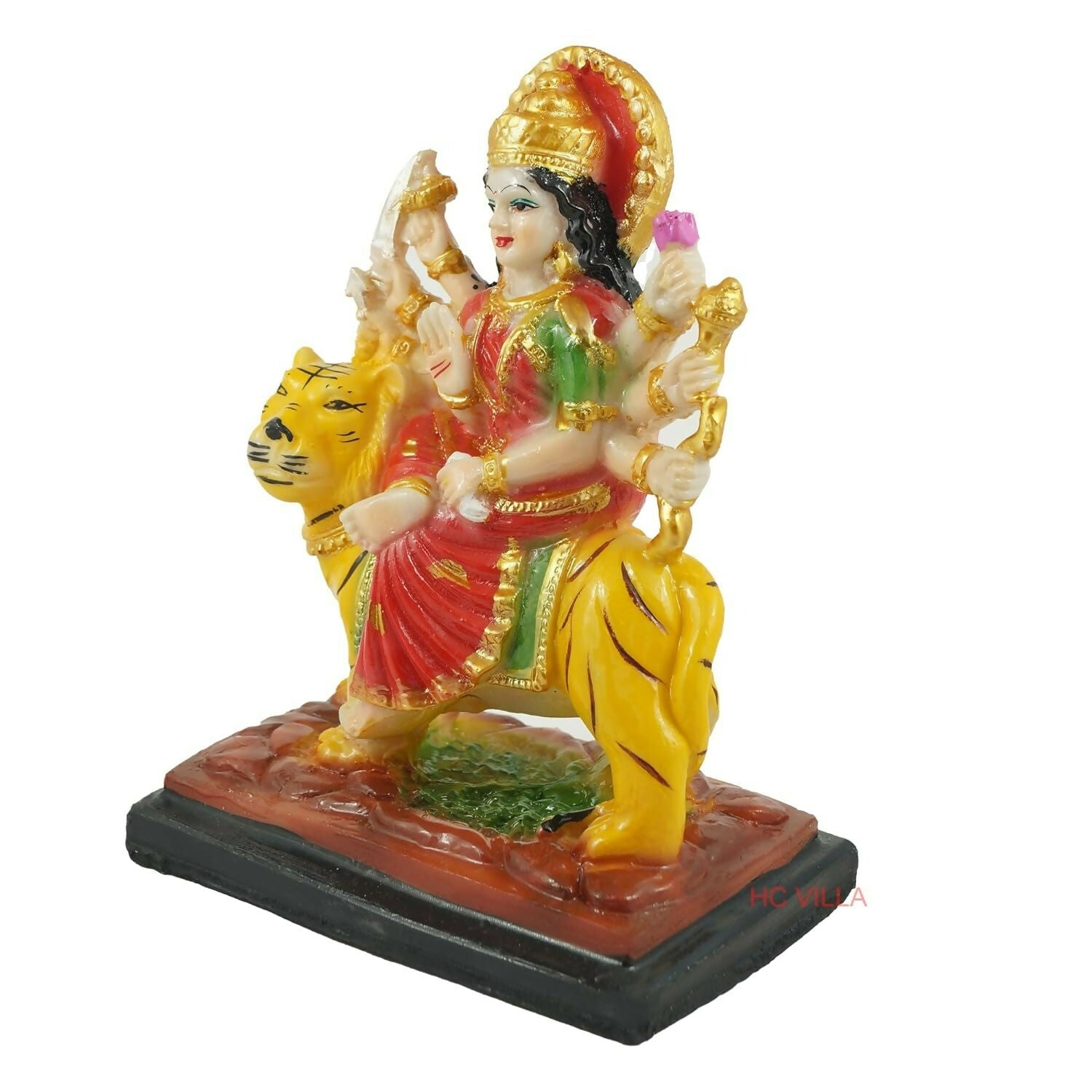 Hc Villa Polyresin Sherawali Mata Durga Maa Murti Statue