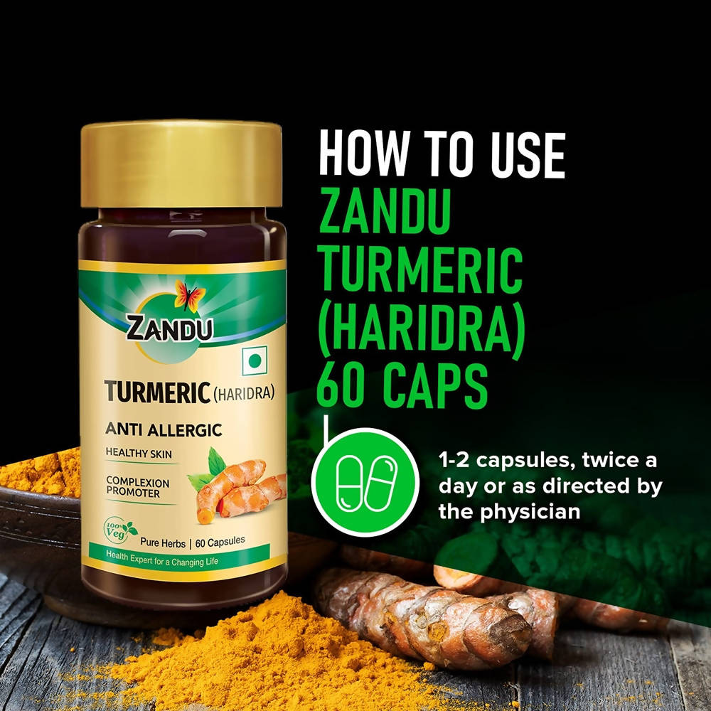 Zandu Turmeric (Haridra) Anti Allergic Capsules