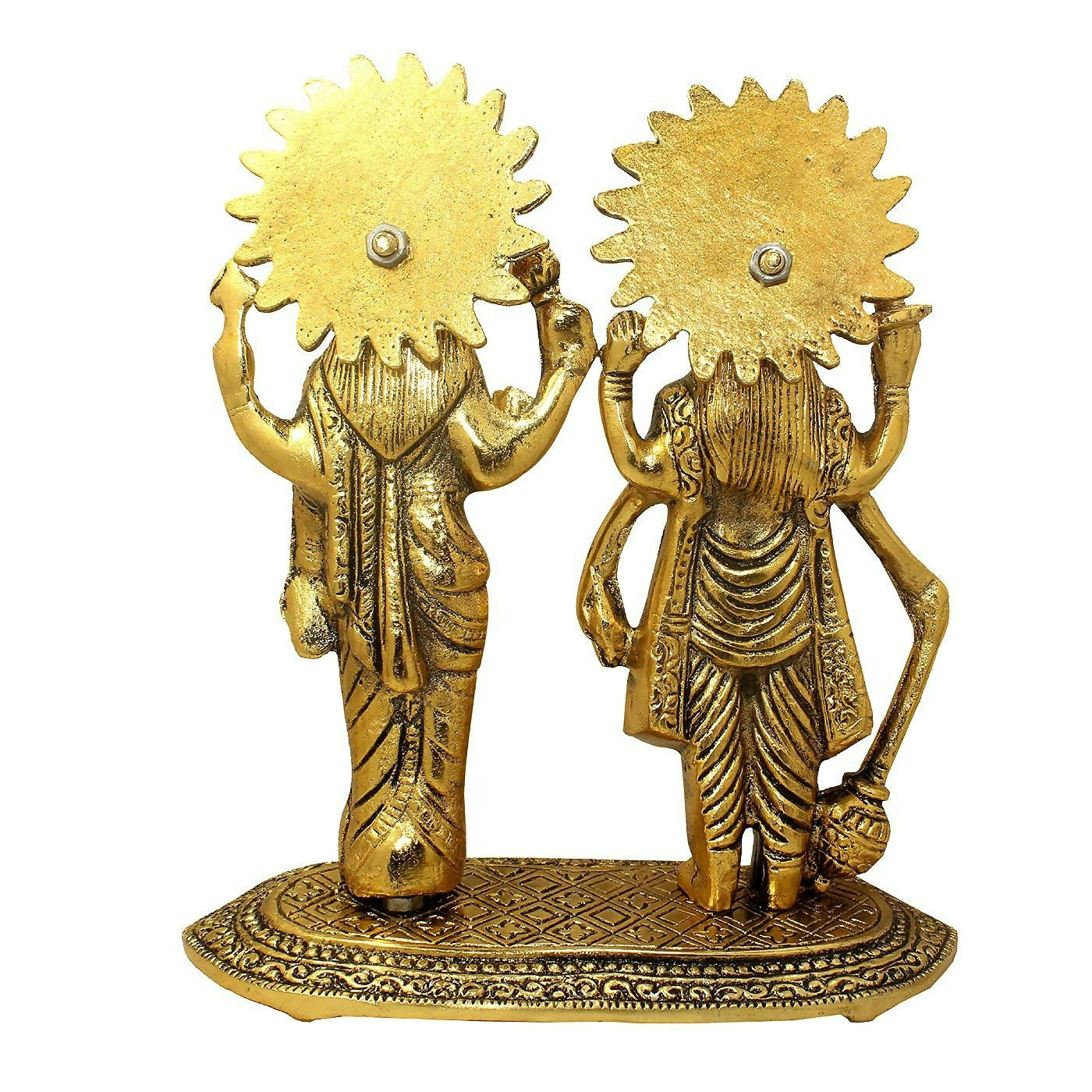 Rockshok Metal Vishnu Lakshmi Golden Idol