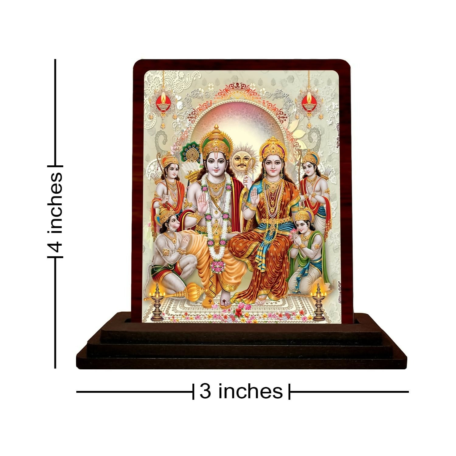 Plan To Gift Ram Darbar Wooden Idol