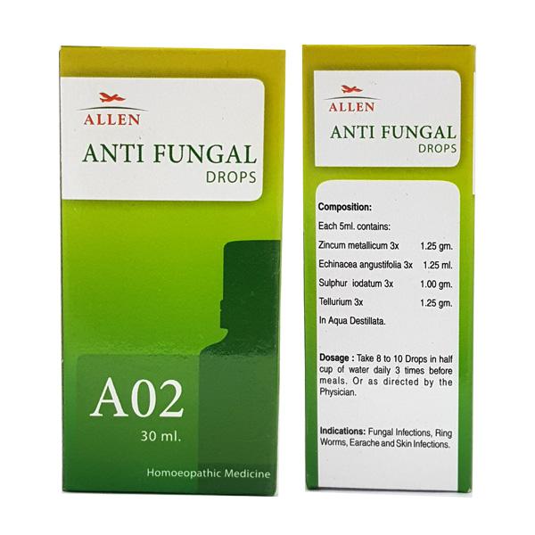 Allen Homeopathy A02 Anti Fungal Drops