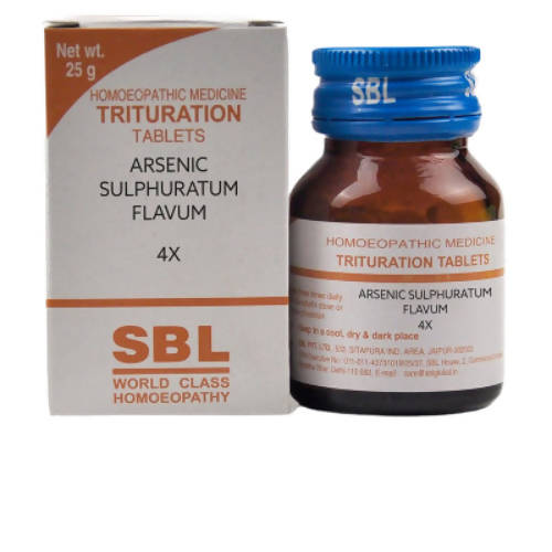 SBL Homeopathy Arsenic Sulphuratum Flavum Trituration Tablets