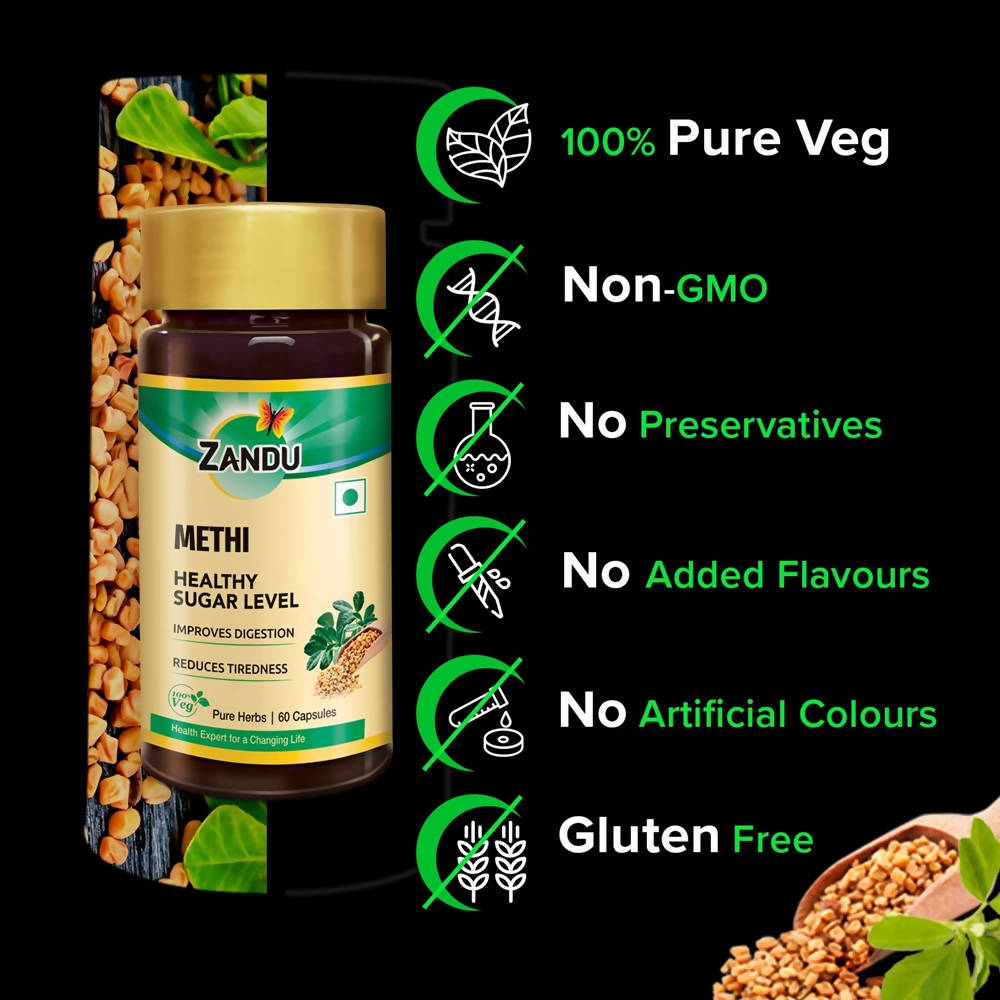 Zandu Methi Healthy Sugar Level Capsules