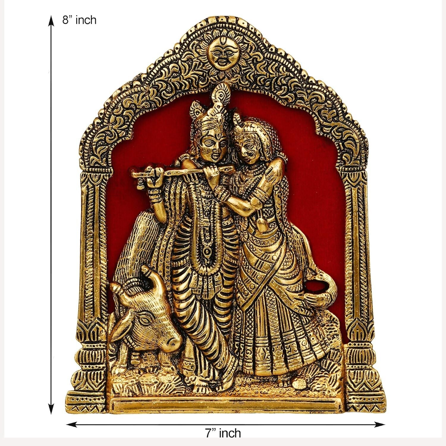 Webelkart Premium Metal Radha Krishna Idol