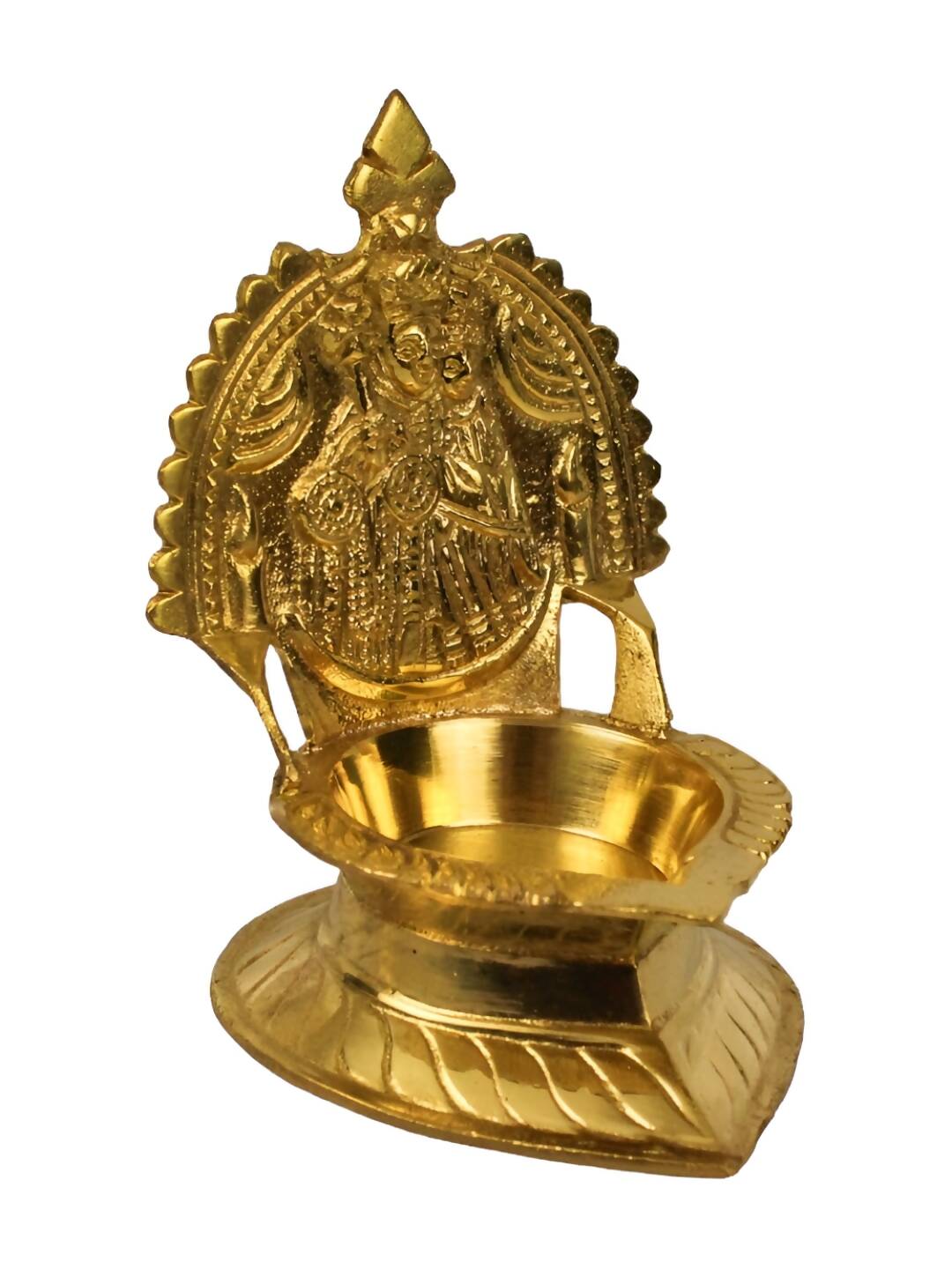 Spillbox Gold-Toned Brass Mother Mary Diya Pooja Essential