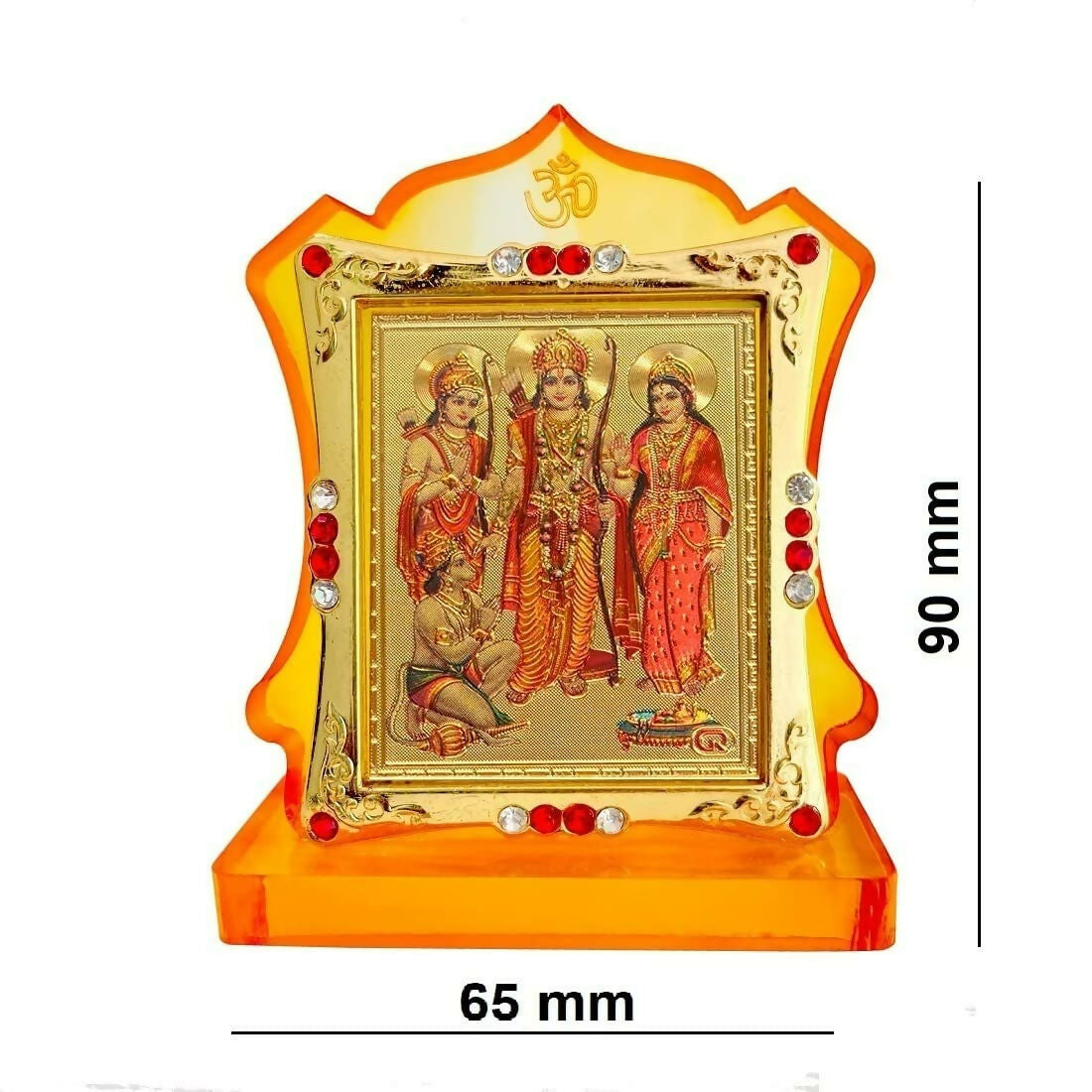 JMStore Hindu Lord Shri Ram Darbar Statue Ram Darbar Murti with Mara Sita, Laxman & Hanuman Ji