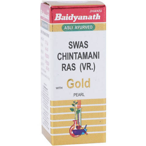 Baidyanath Jhansi Swas Chintamani Ras (VR.) With Gold Tablets