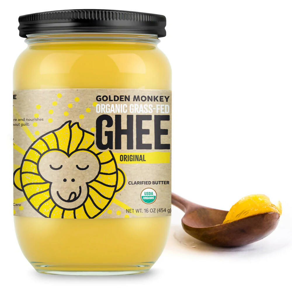 Sri Sri Tattva USA Golden Monkey Ghee (Clarified Butter) | Pure organic ghee, traditionally-churned, chemical-free