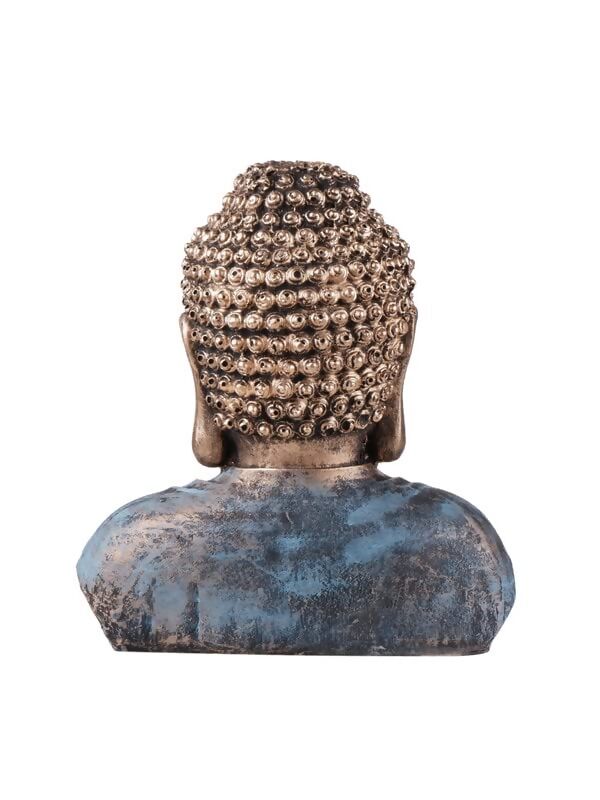 The White Ink Decor Meditation Buddha Idol