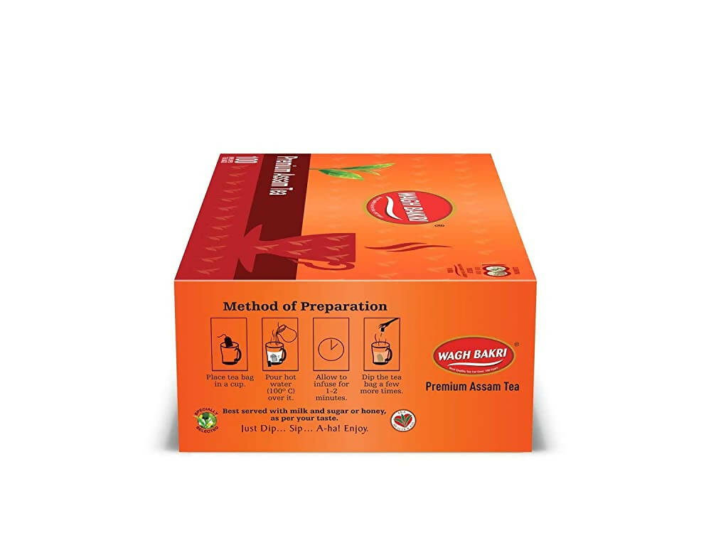 Wagh Bakri Premium Assam Tea Bags (100 teabags)