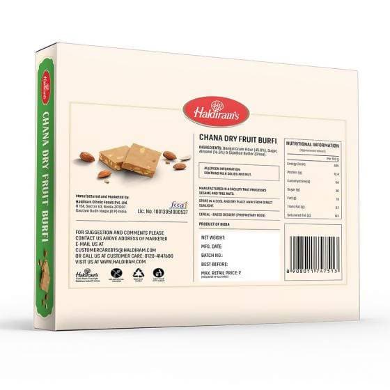 Haldiram's Chana Dry Fruit Burfi