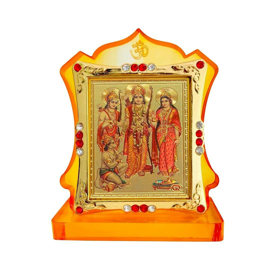 JMStore Hindu Lord Shri Ram Darbar Statue Ram Darbar Murti with Mara Sita, Laxman & Hanuman Ji