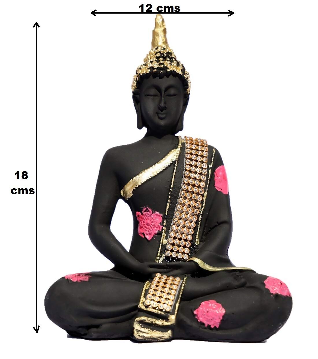 Shri Balaji Enterprises Polyresin Sitting Lord Buddha Idol