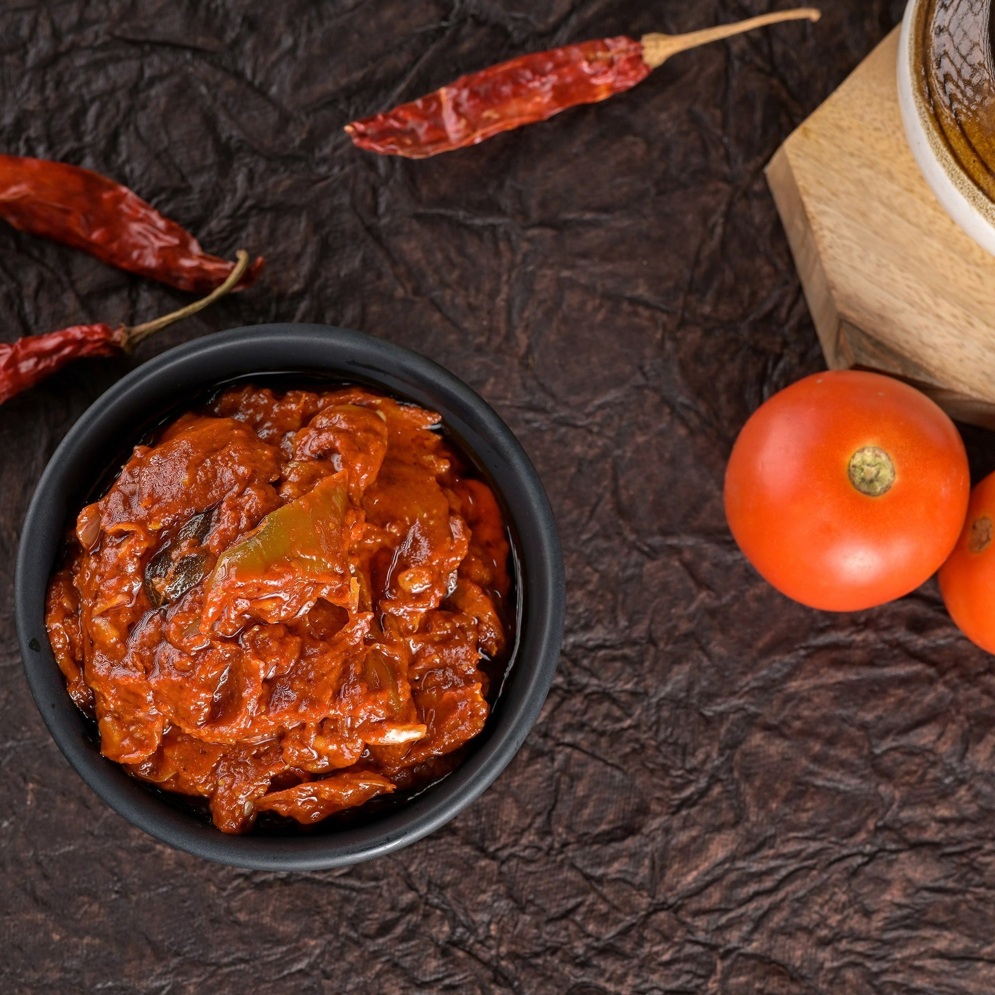 Vellanki Foods Andhra Special Tomato Pickle with Garlic | Authentic Telugu Style Tamatar Achar | Traditional South Indian Pickes