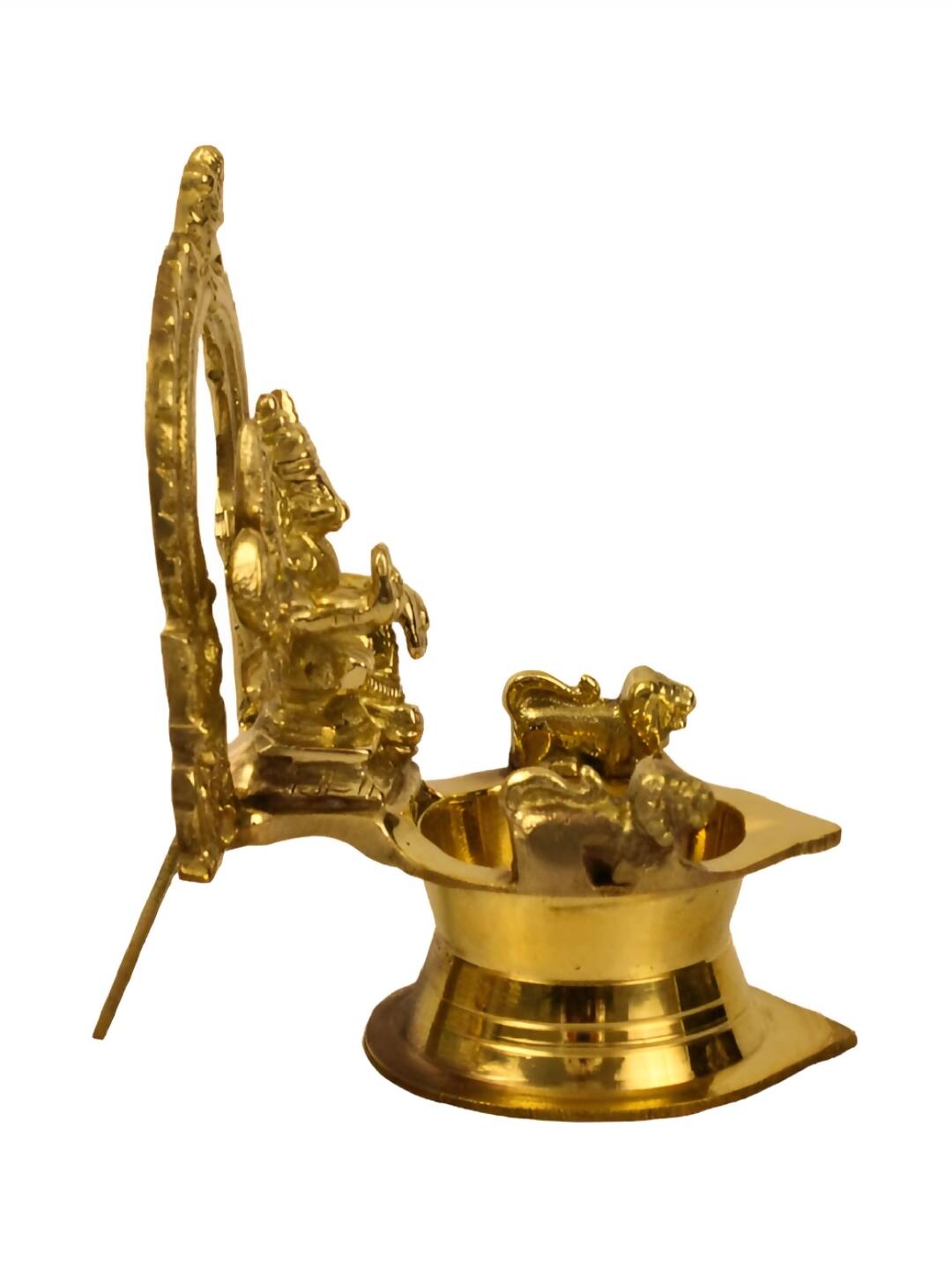 Spillbox Gold-Toned Brass Varagi Amman Diya Pooja Essential