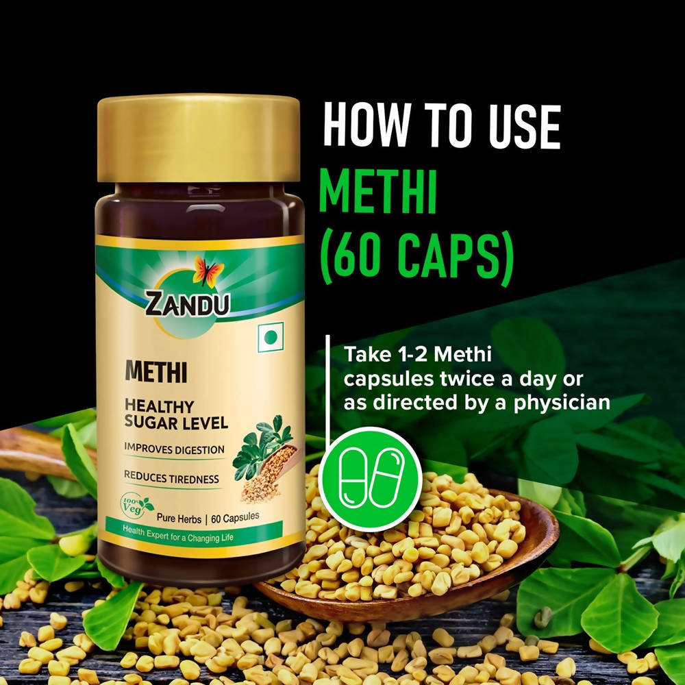 Zandu Methi Healthy Sugar Level Capsules