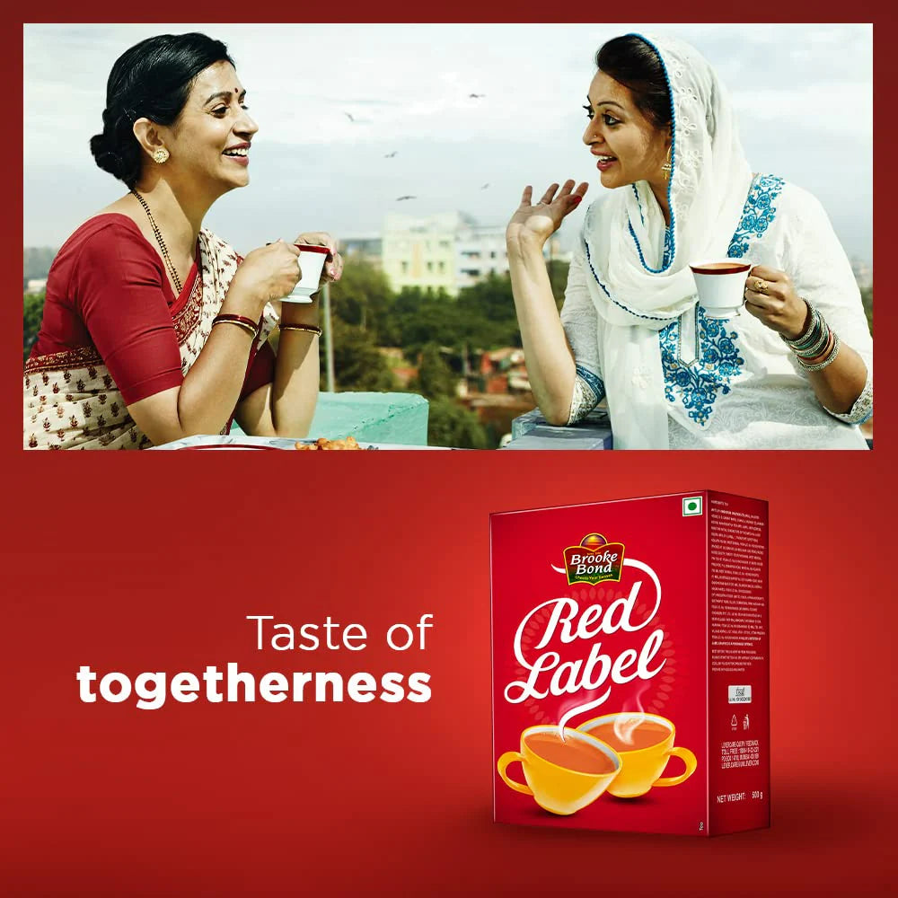 Brooke Bond Red Label Tea | Premium Powdered Strong Black Chai from the Best Choosen Leaves -500 gm, 1 kg