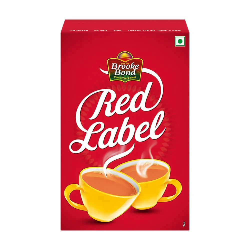 Brooke Bond Red Label Tea | Premium Powdered Strong Black Chai from the Best Choosen Leaves -500 gm, 1 kg