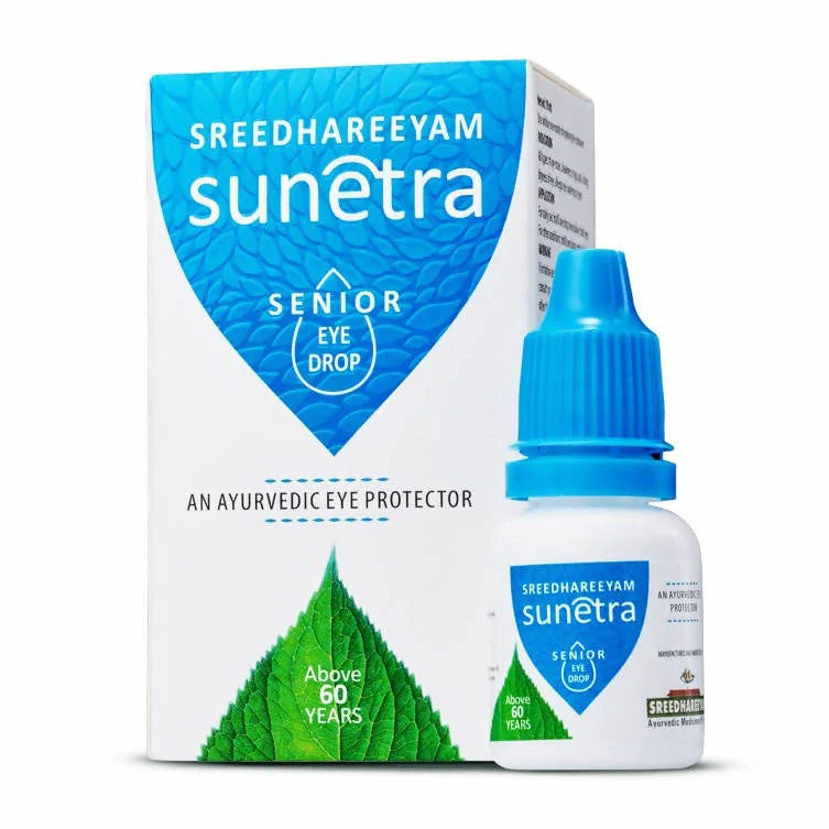 Sreedhareeyam Ayurveda Sunetra Senior Herbal Eyedrops -10 ml