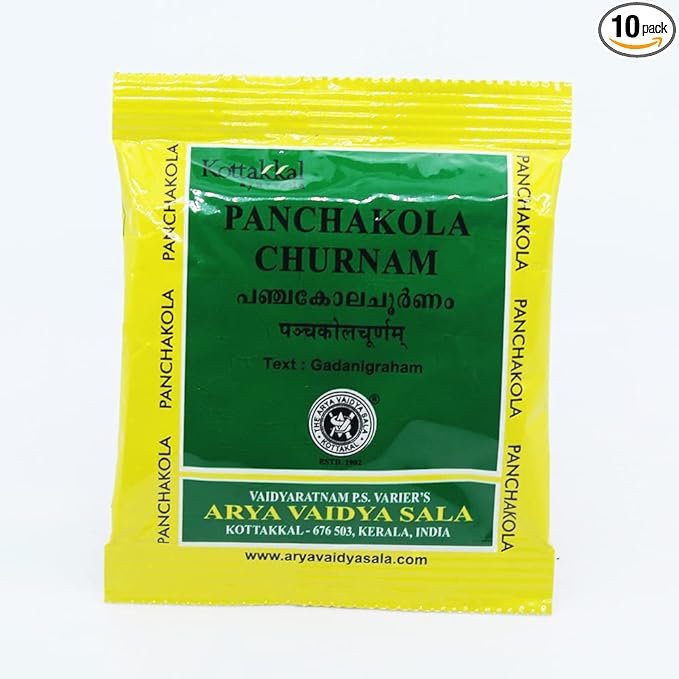 Panchakola Churnam-10GM, (Pack Of 10), Of Arya Vaidya Sala Kottakkal